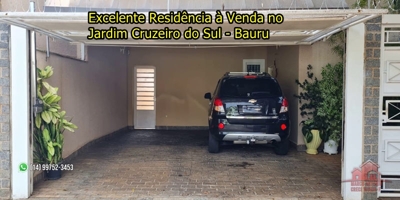 Excelente Residência a Venda no Jardim Cruzeiro do Sul – Bauru/SP