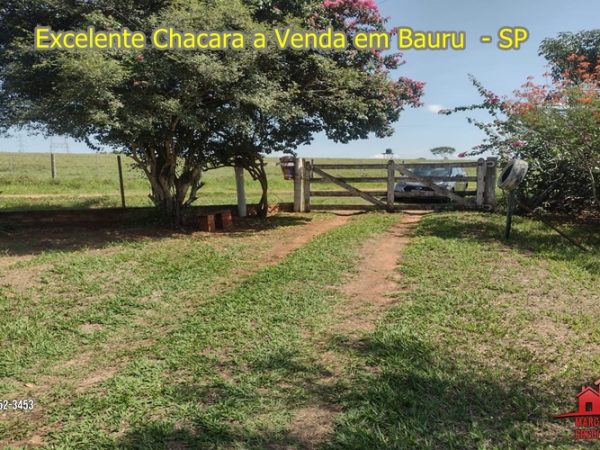 Excelente Chácara de 1 alqueire a Venda a 7km de Bauru – SP