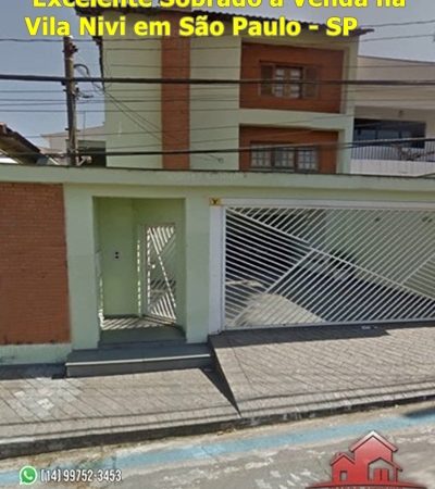 Excelente Sobrado a Venda na Vila Nivi em São Paulo/ SP